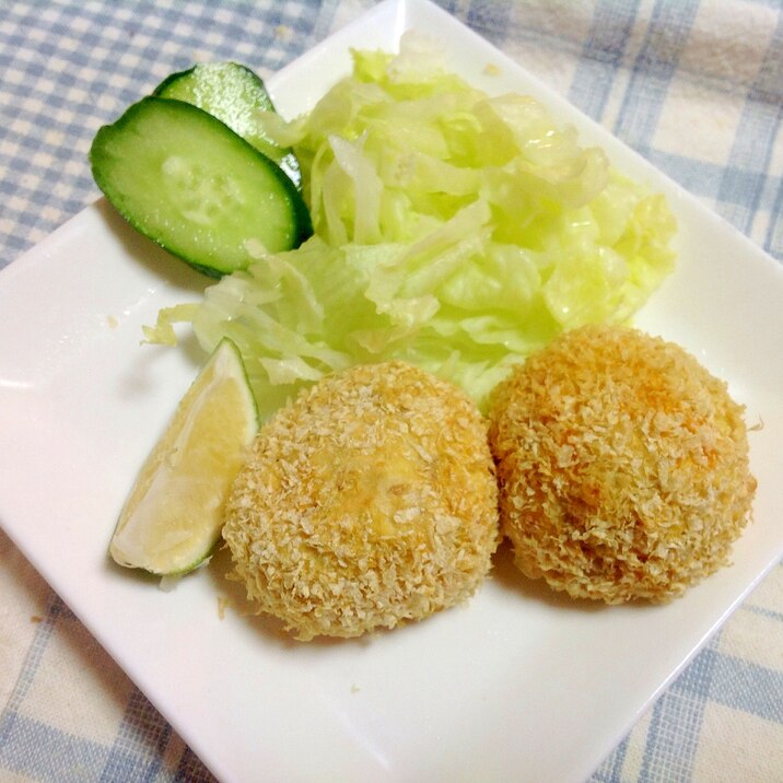 ヘルシー♪ノンフライヤーで豆腐コロッケ(^○^)